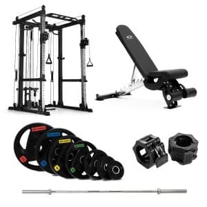Abilica PR 550 Power Rack Olympic med bænk - 110 kg