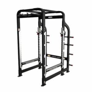 Nautilus Inspiration Power Cage power rack med vægtopbevaring og multigreb pull up, sort, 160 x 174 x 239 cm
